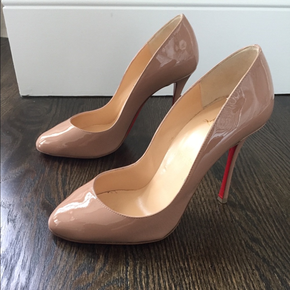 Nude patent 100m Merci Allen Christian Louboutin.